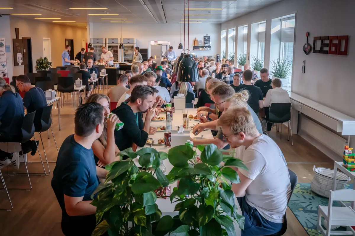 The CEGO team at lunch, Denmark